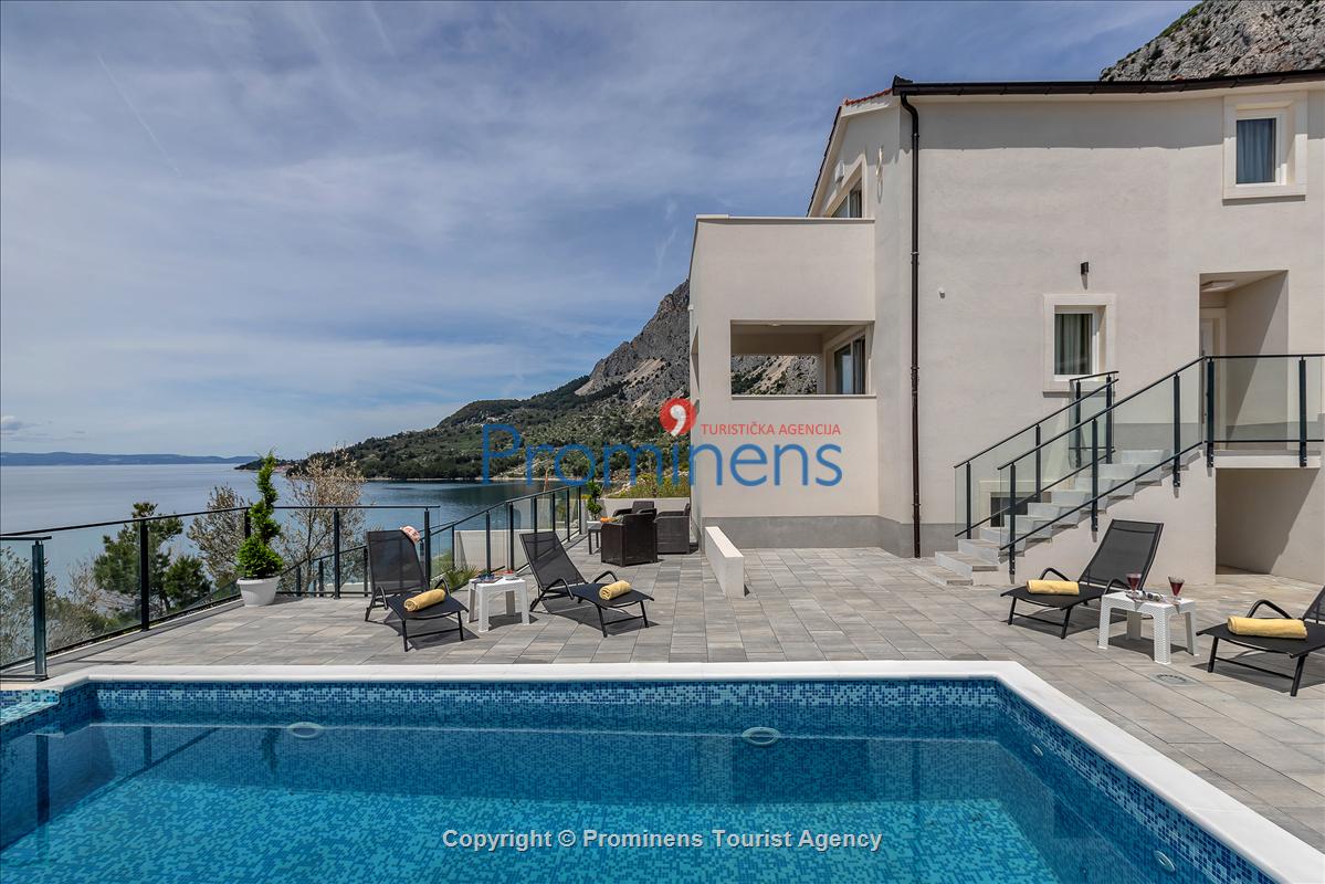 Villa No Stress s bazenom i pogledom na more